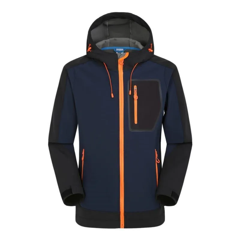 Logo Single layer blazers for men velvet outdoor soft shell spring and autumn sports tactical jacket jacket