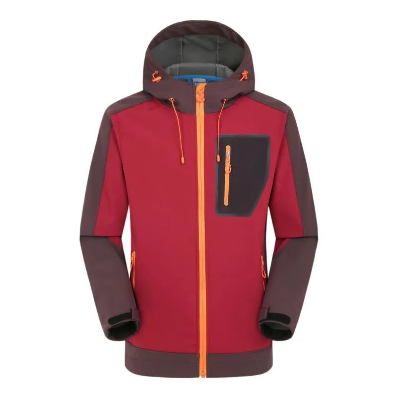 Logo Single layer blazers for men velvet outdoor soft shell spring and autumn sports tactical jacket jacket