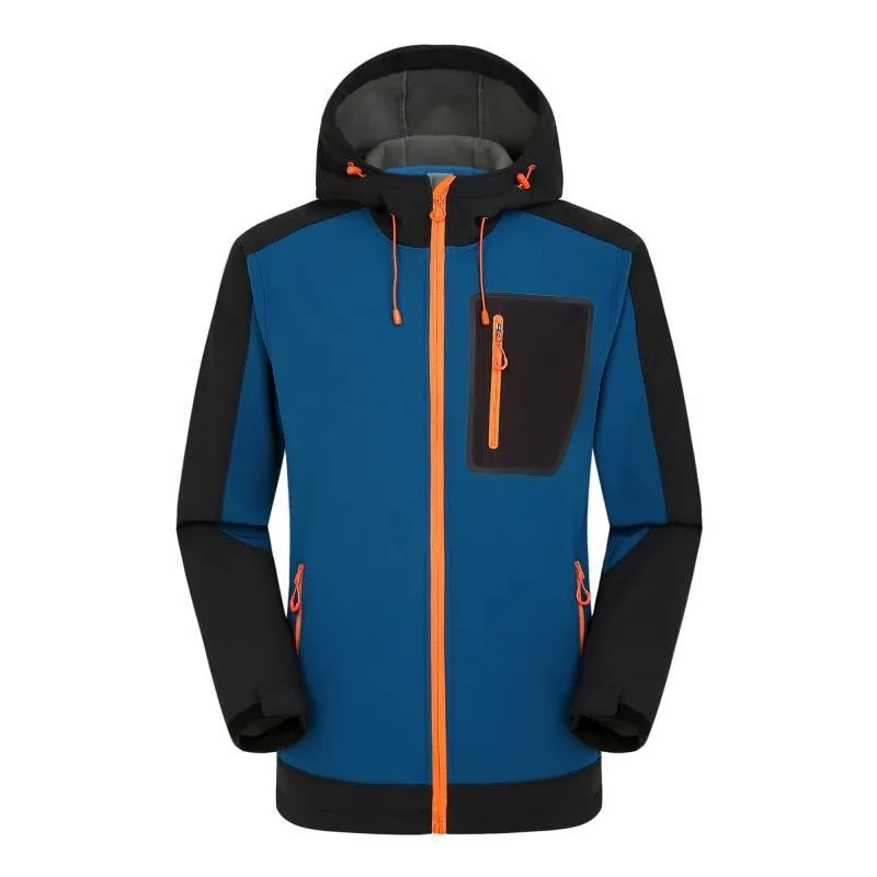 Logo Single layer blazers for men velvet outdoor soft shell spring and autumn sports tactical jacket jacket