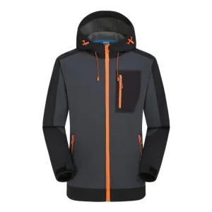 Logo Single layer blazers for men velvet outdoor soft shell spring and autumn sports tactical jacket jacket