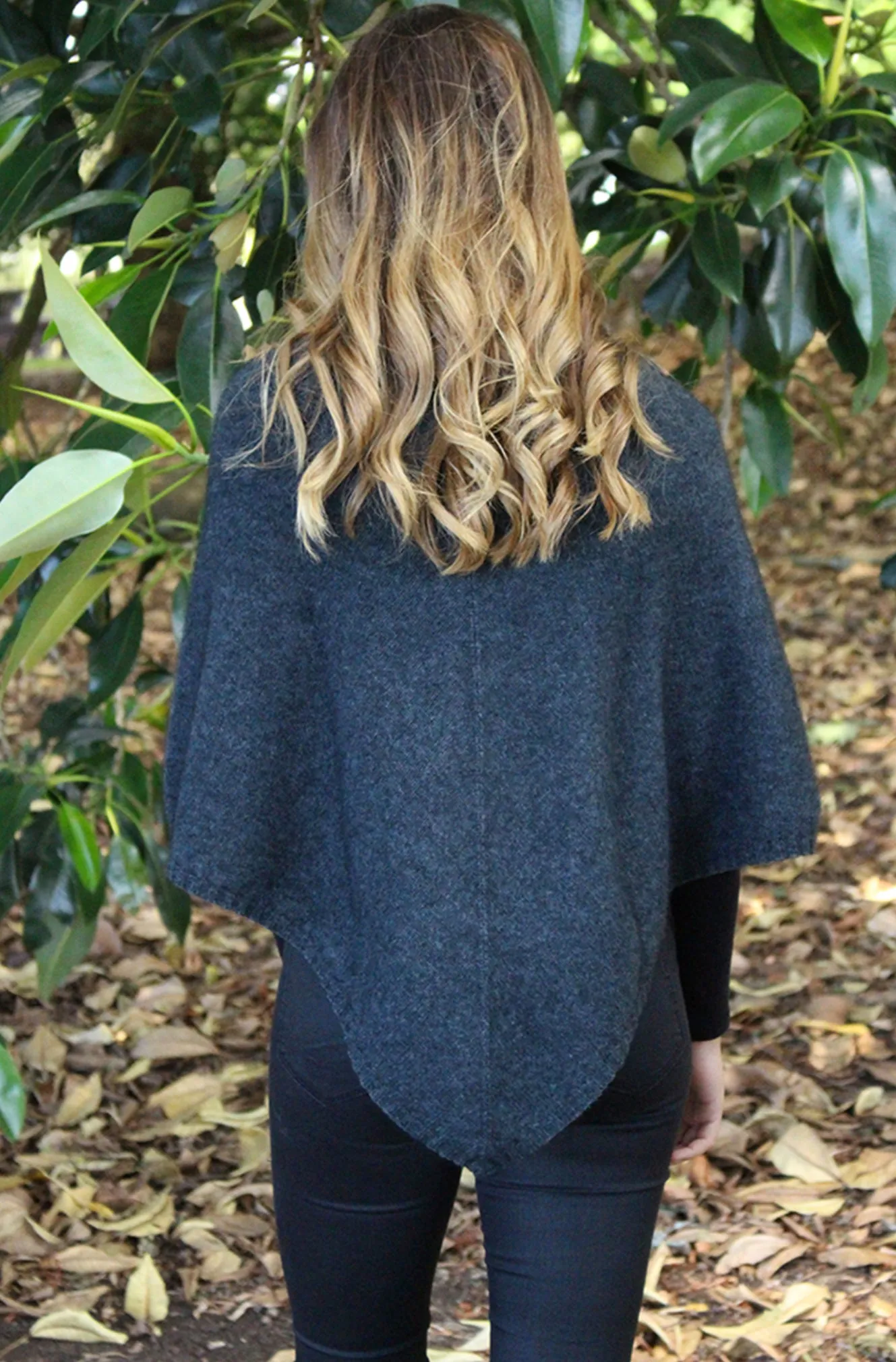 Lothlorian New Zealand Possum & Merino Plain Poncho - Various Colours