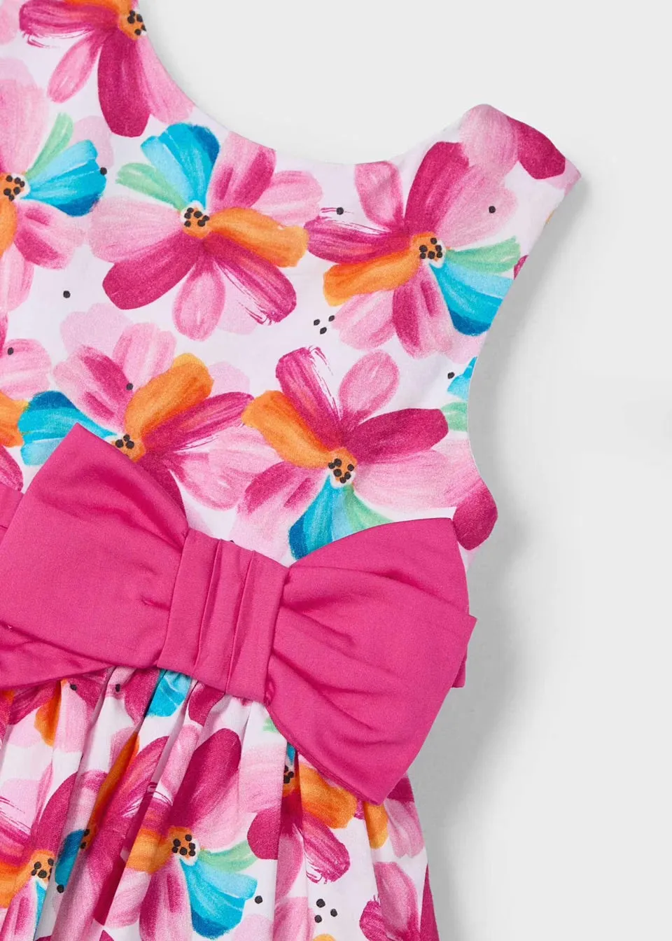 Mayoral Girls Dress 3917 Pink Floral
