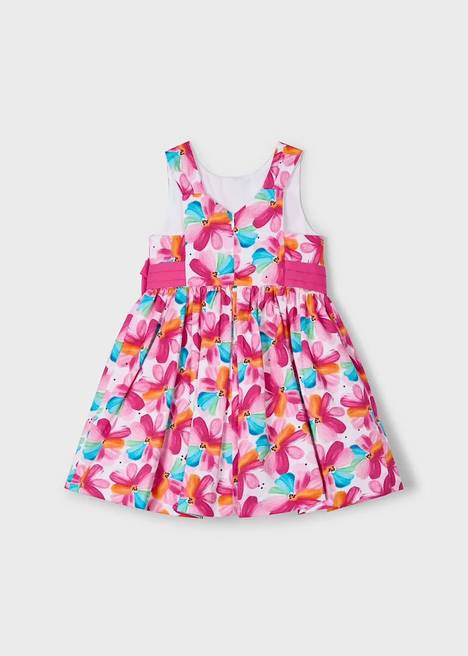 Mayoral Girls Dress 3917 Pink Floral