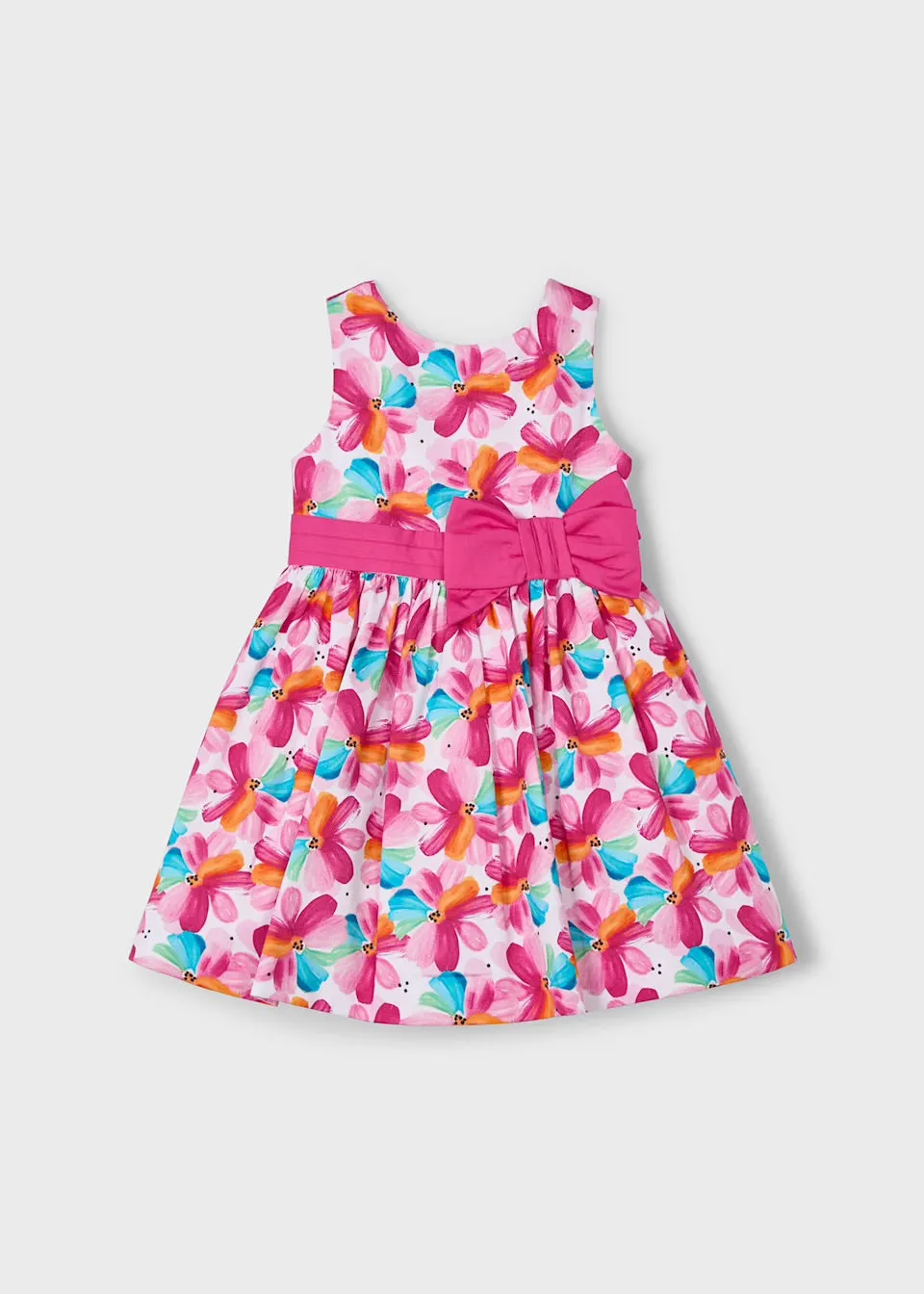 Mayoral Girls Dress 3917 Pink Floral