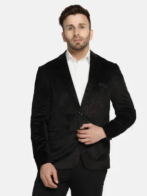 Men Black Velvet Blazer