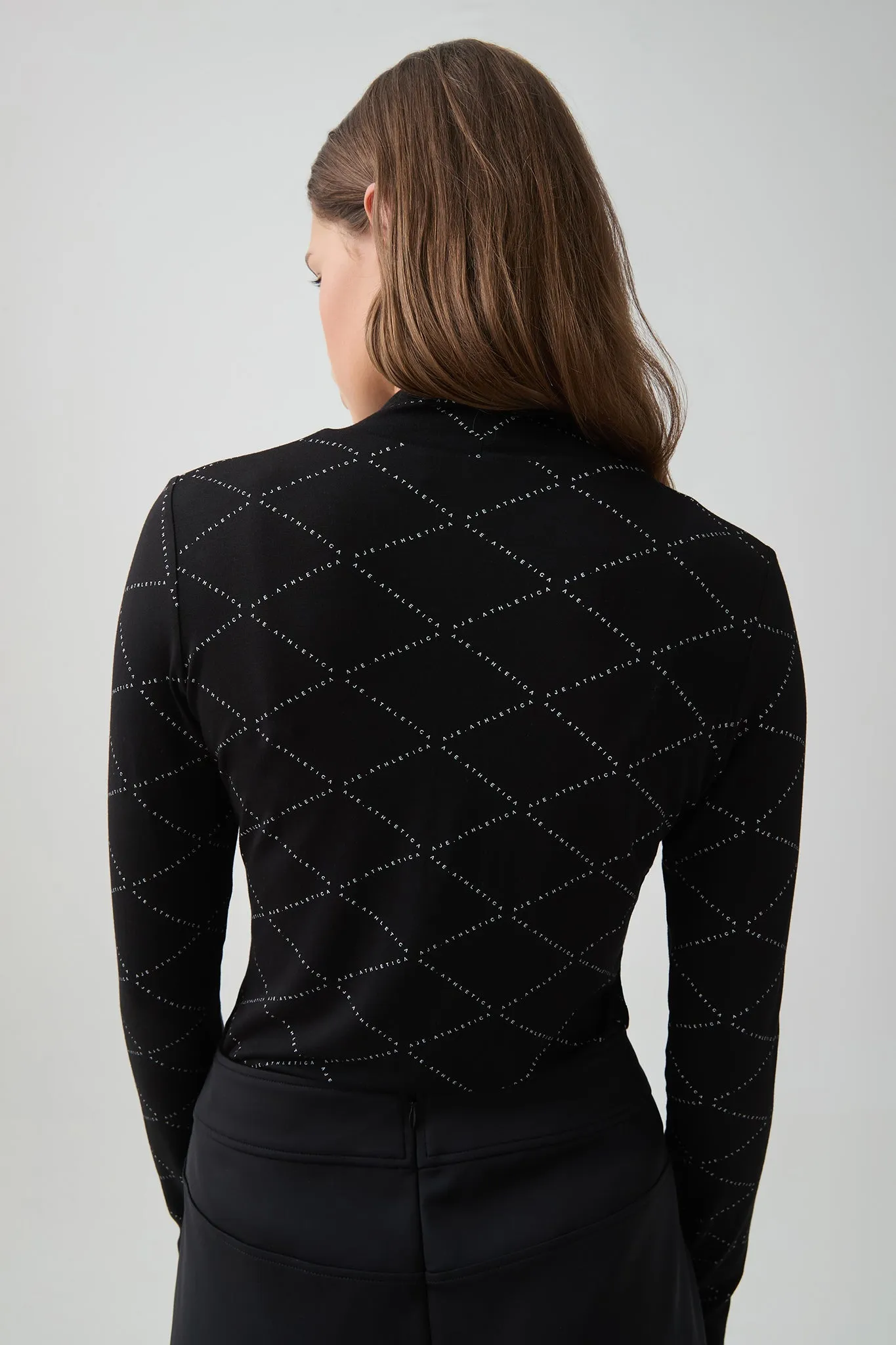 Mock Neck Long Sleeve Top 434
