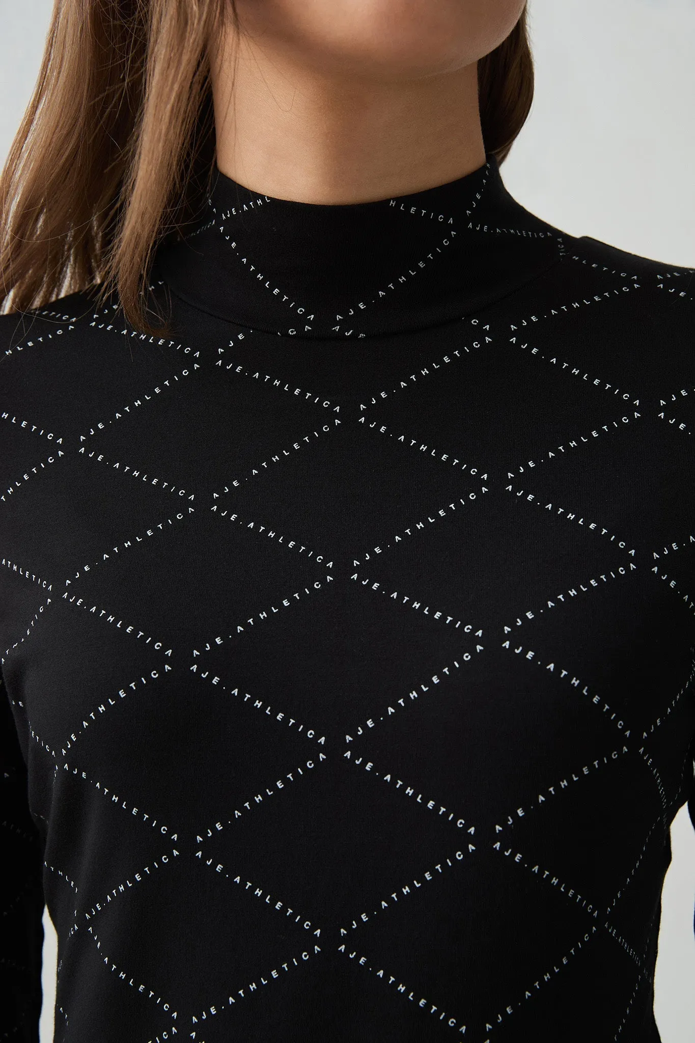 Mock Neck Long Sleeve Top 434