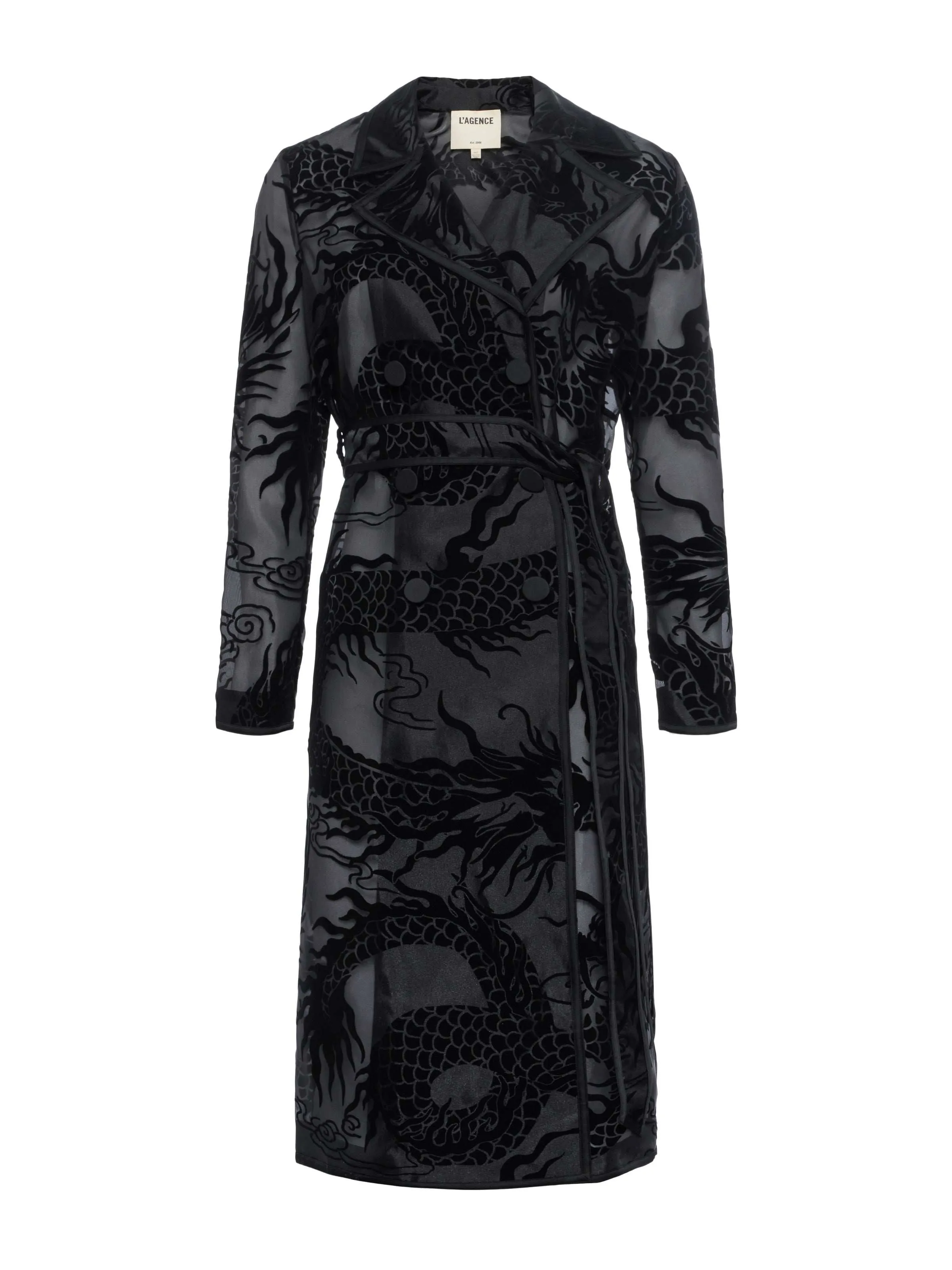 Moda Organza Trench Coat