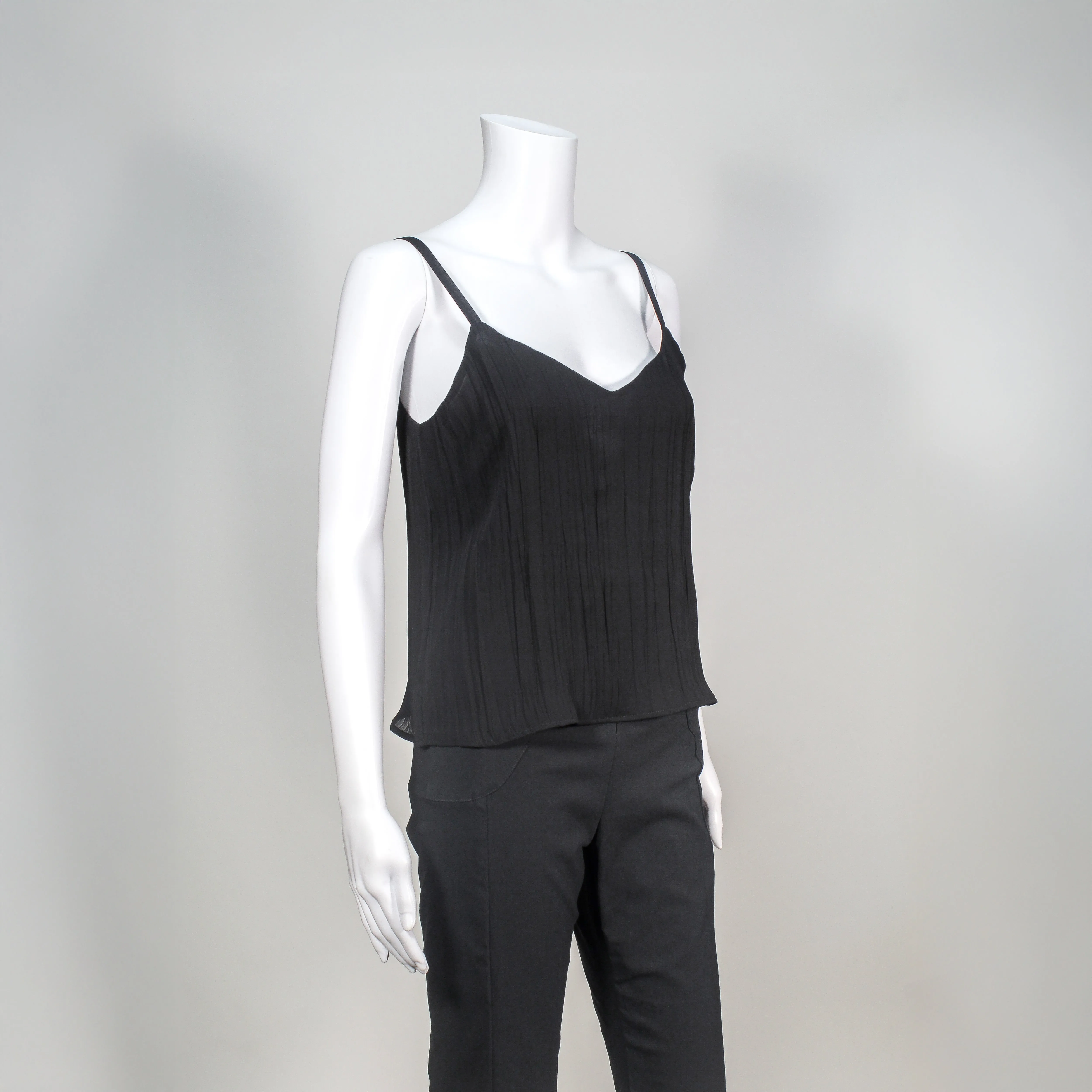 Nairi Top in Black Crepe by Drew
