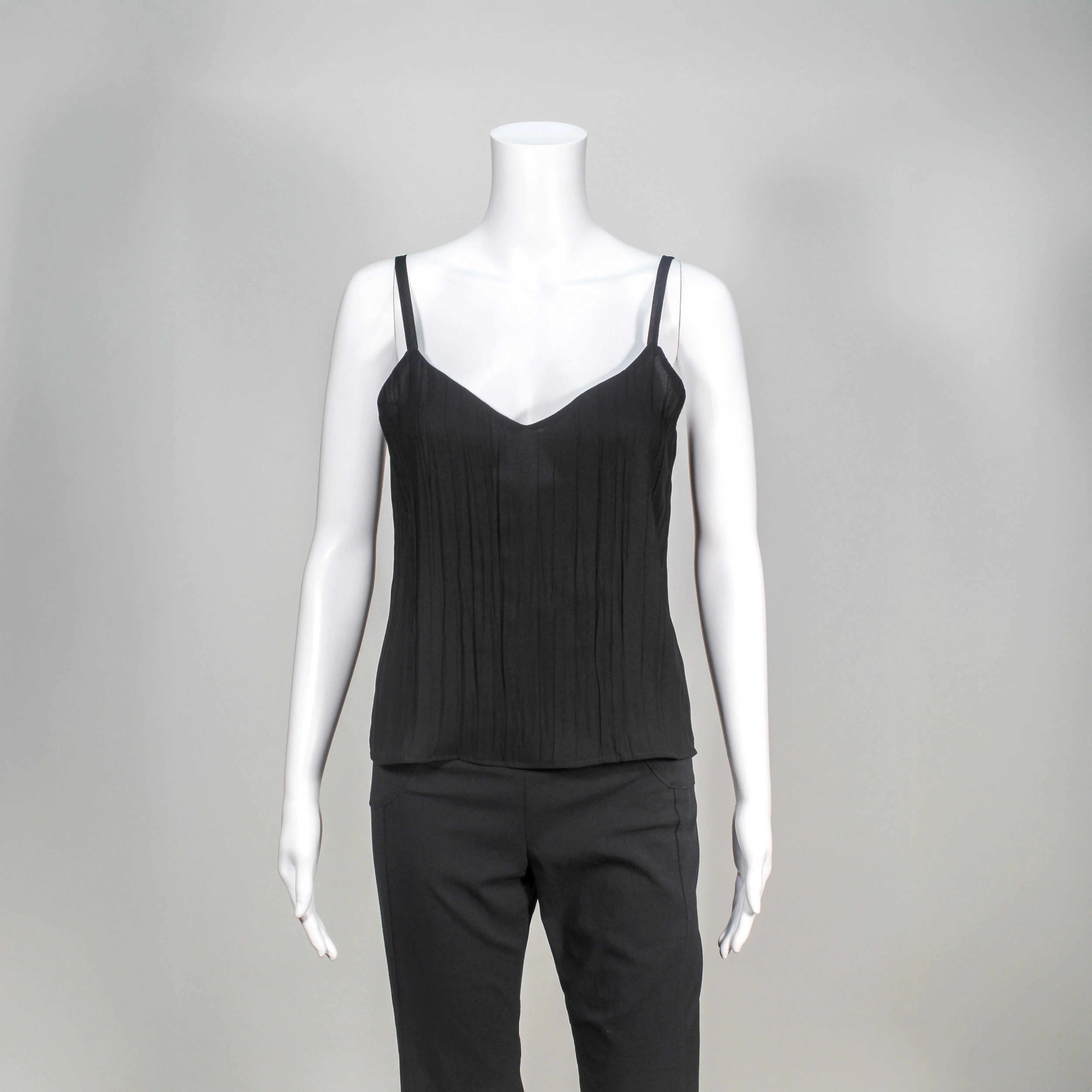 Nairi Top in Black Crepe by Drew