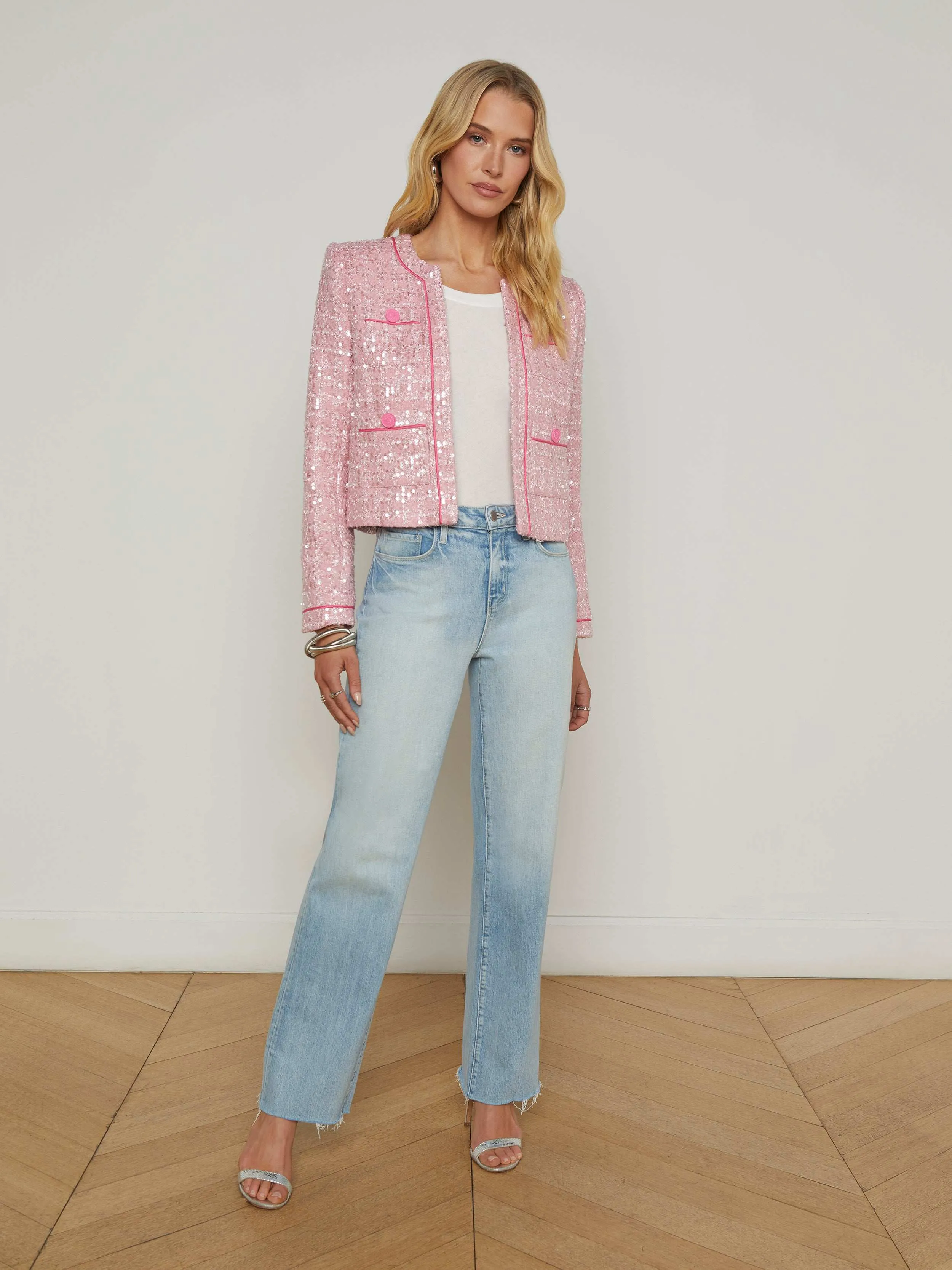 Niko Sequin Tweed Jacket