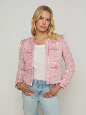 Niko Sequin Tweed Jacket
