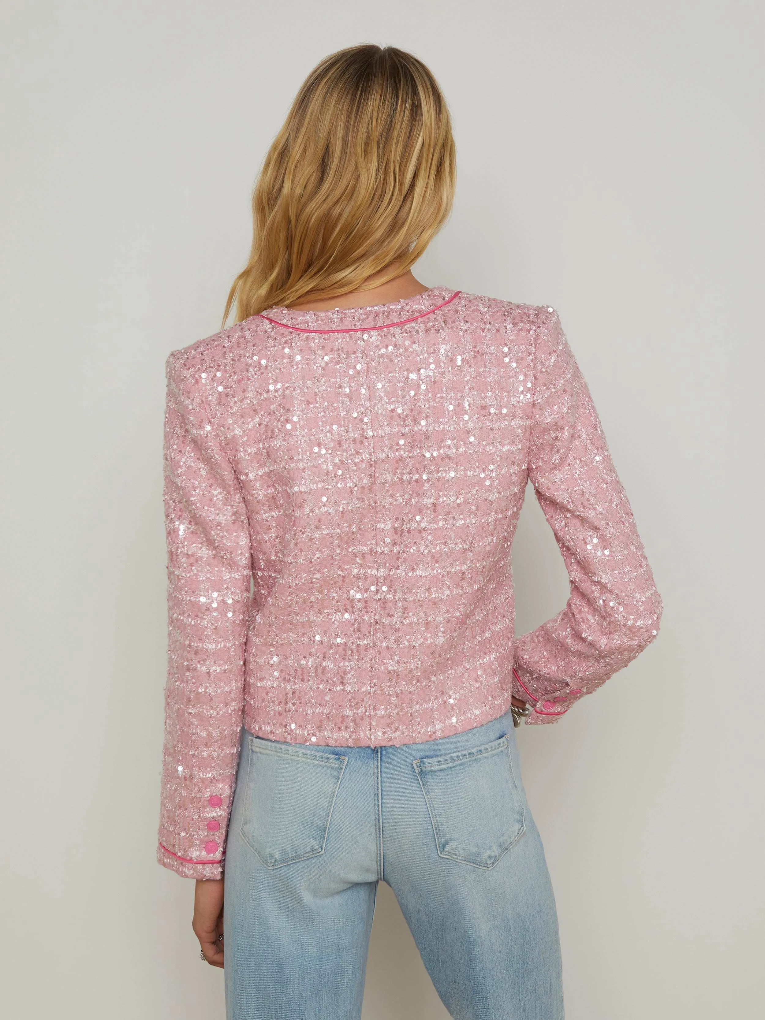 Niko Sequin Tweed Jacket