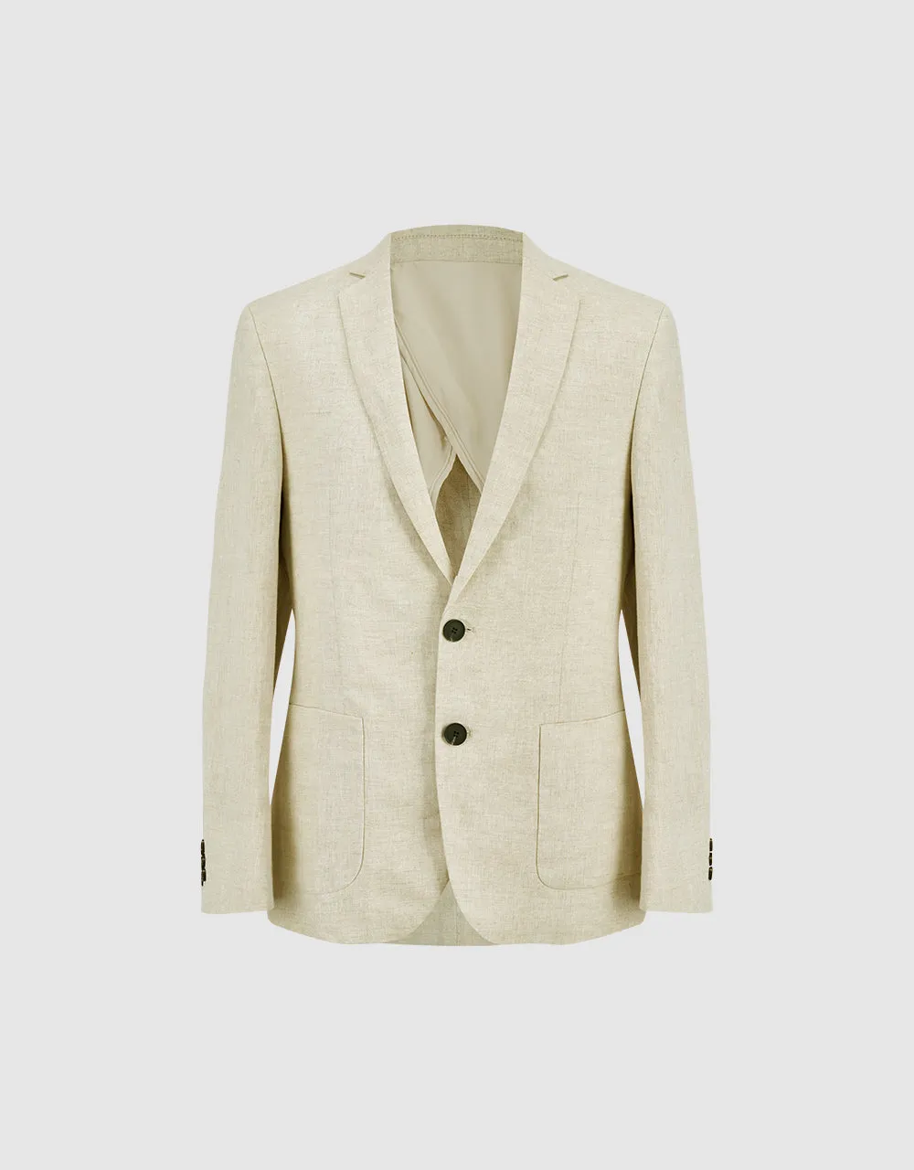 Notch Lapel Straight Blazer
