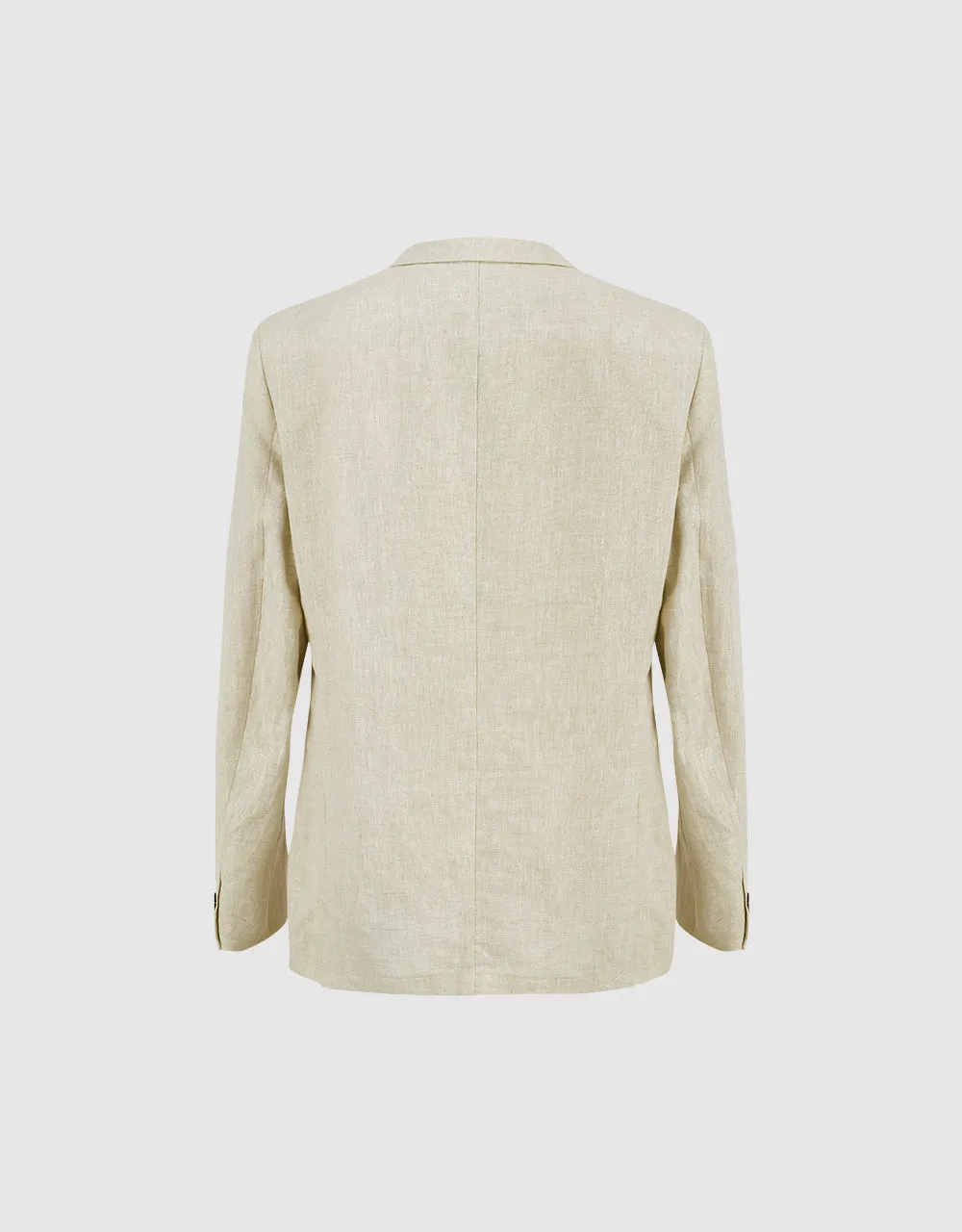 Notch Lapel Straight Blazer