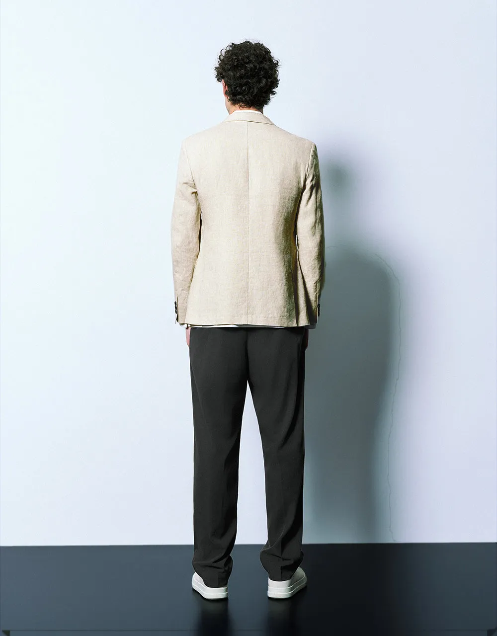 Notch Lapel Straight Blazer