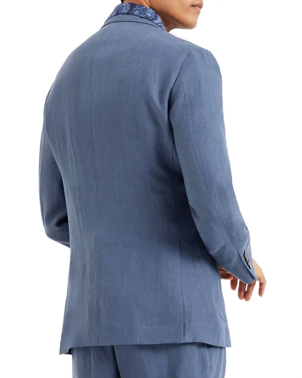Ocean Blue Linen Sportcoat