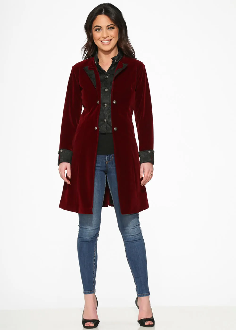 Orchid Bloom Regent Velvet Jas Burgundy