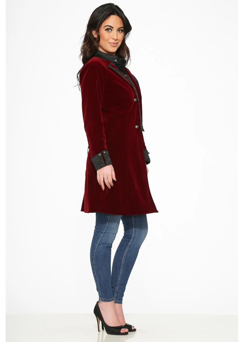 Orchid Bloom Regent Velvet Jas Burgundy