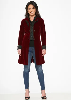 Orchid Bloom Regent Velvet Jas Burgundy
