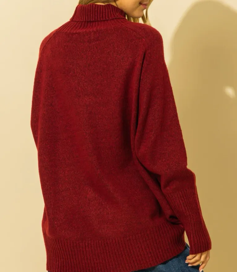 Oversize Turtleneck Sweater