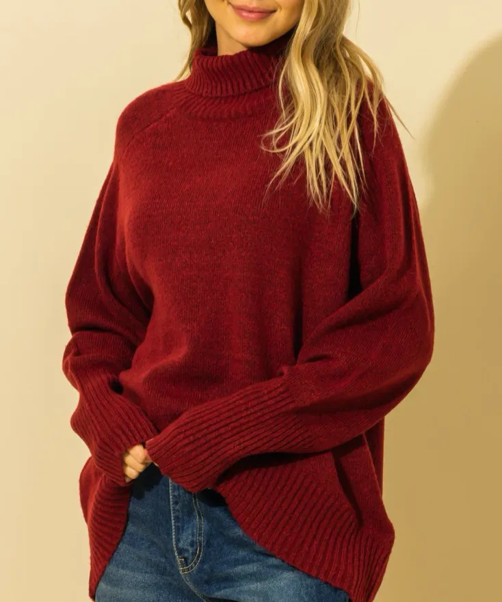 Oversize Turtleneck Sweater