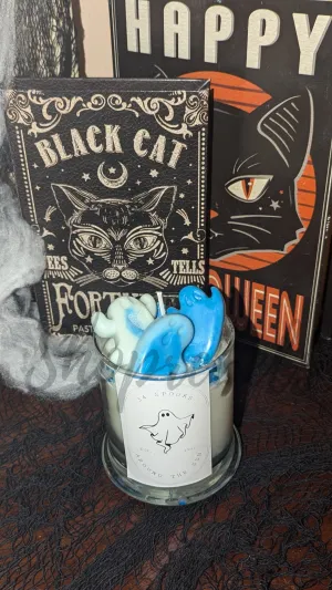 Personalized Spooks Around the Sun Candle