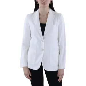 Polo Ralph Lauren Womens Shoulder Pads Long Sleeve Two-Button Blazer