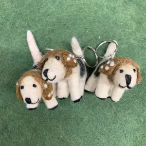 PREORDER - FELT PUPPY KEYRINGS 8x7CM