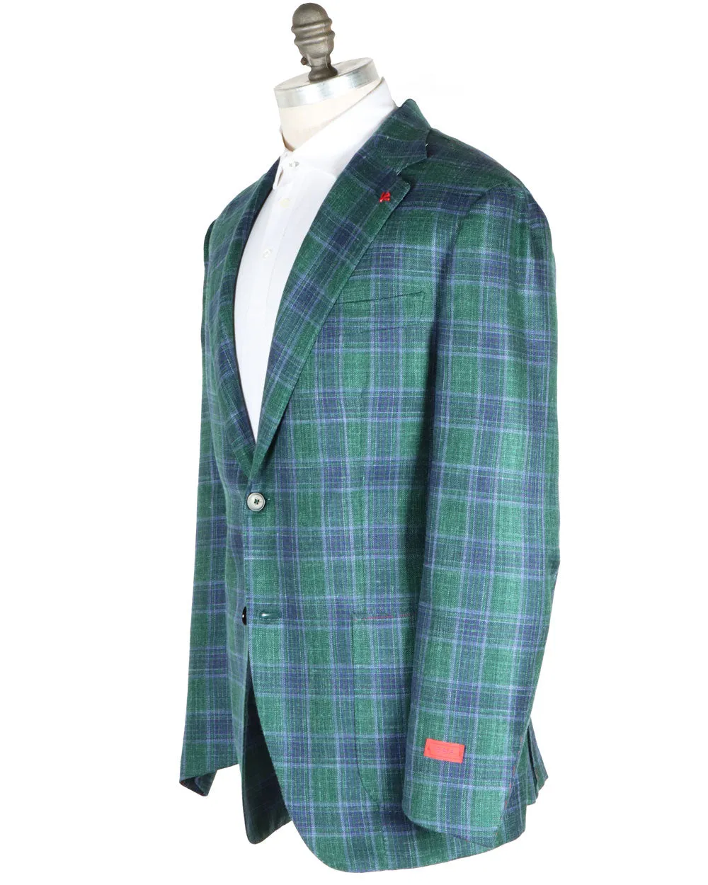 Purple and Green Windowpane Sportcoat