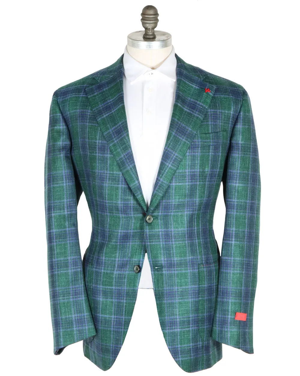 Purple and Green Windowpane Sportcoat