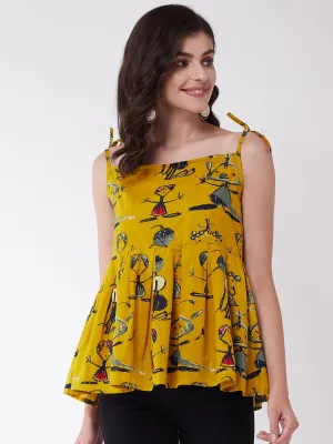 Quirky Spaghetti Top With Strap