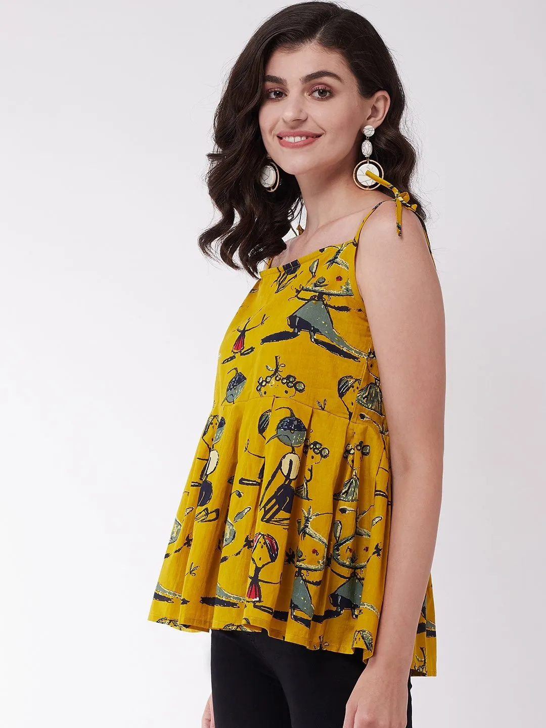 Quirky Spaghetti Top With Strap