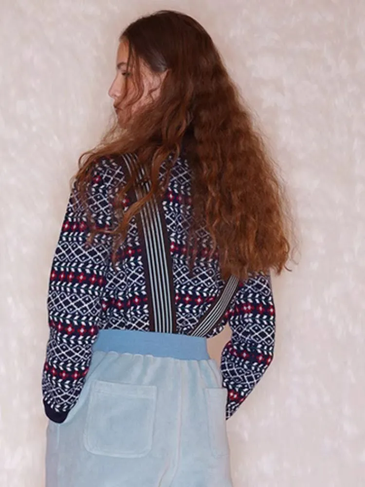 Retro Turtleneck Wool Sweater