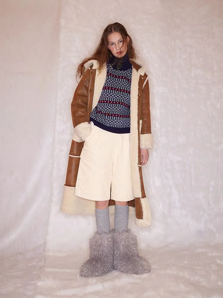 Retro Turtleneck Wool Sweater