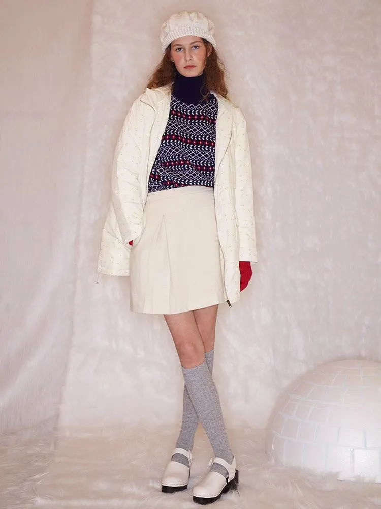 Retro Turtleneck Wool Sweater