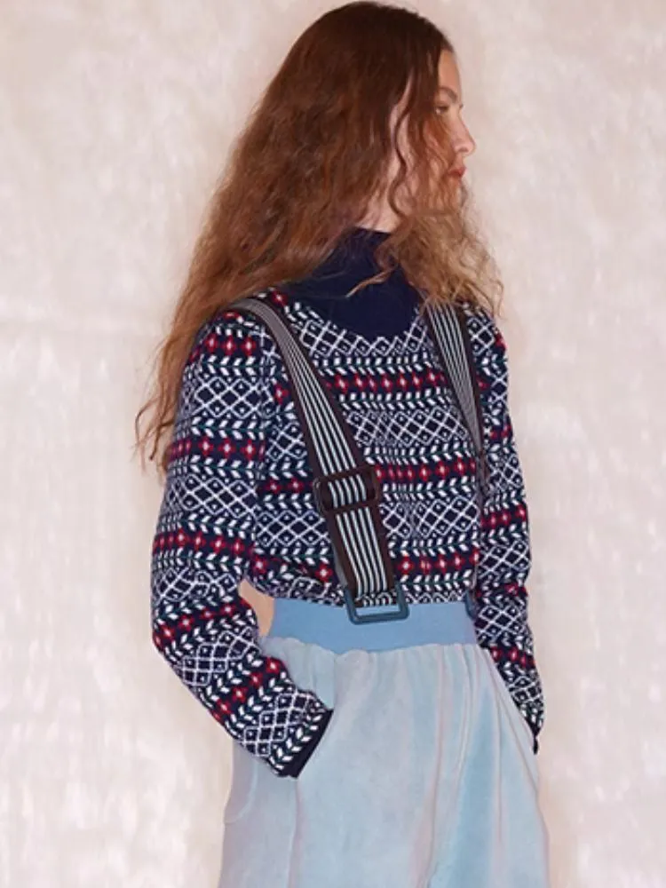 Retro Turtleneck Wool Sweater