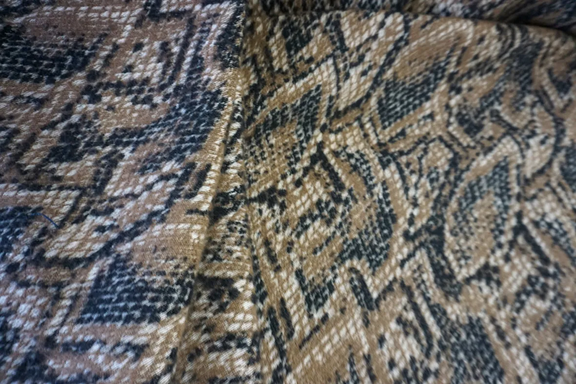 Soft Python Jacquard Coating