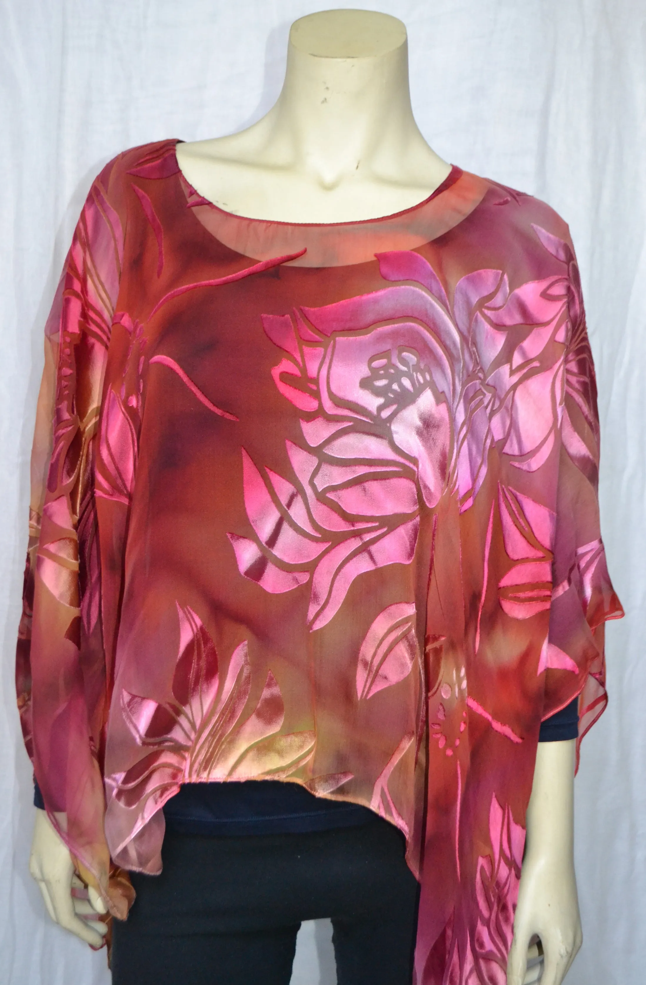Spring Summer Devore Poncho