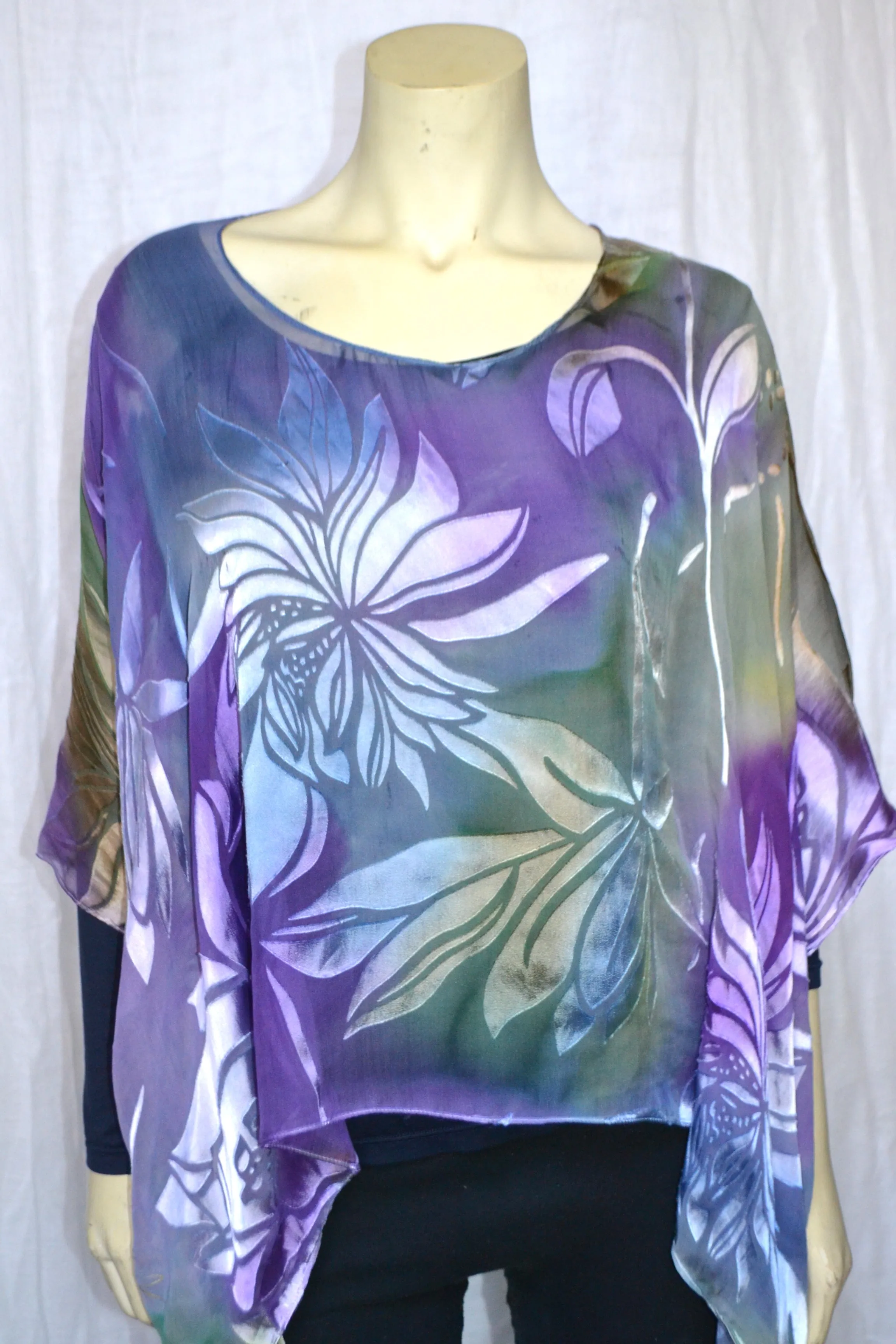 Spring Summer Devore Poncho