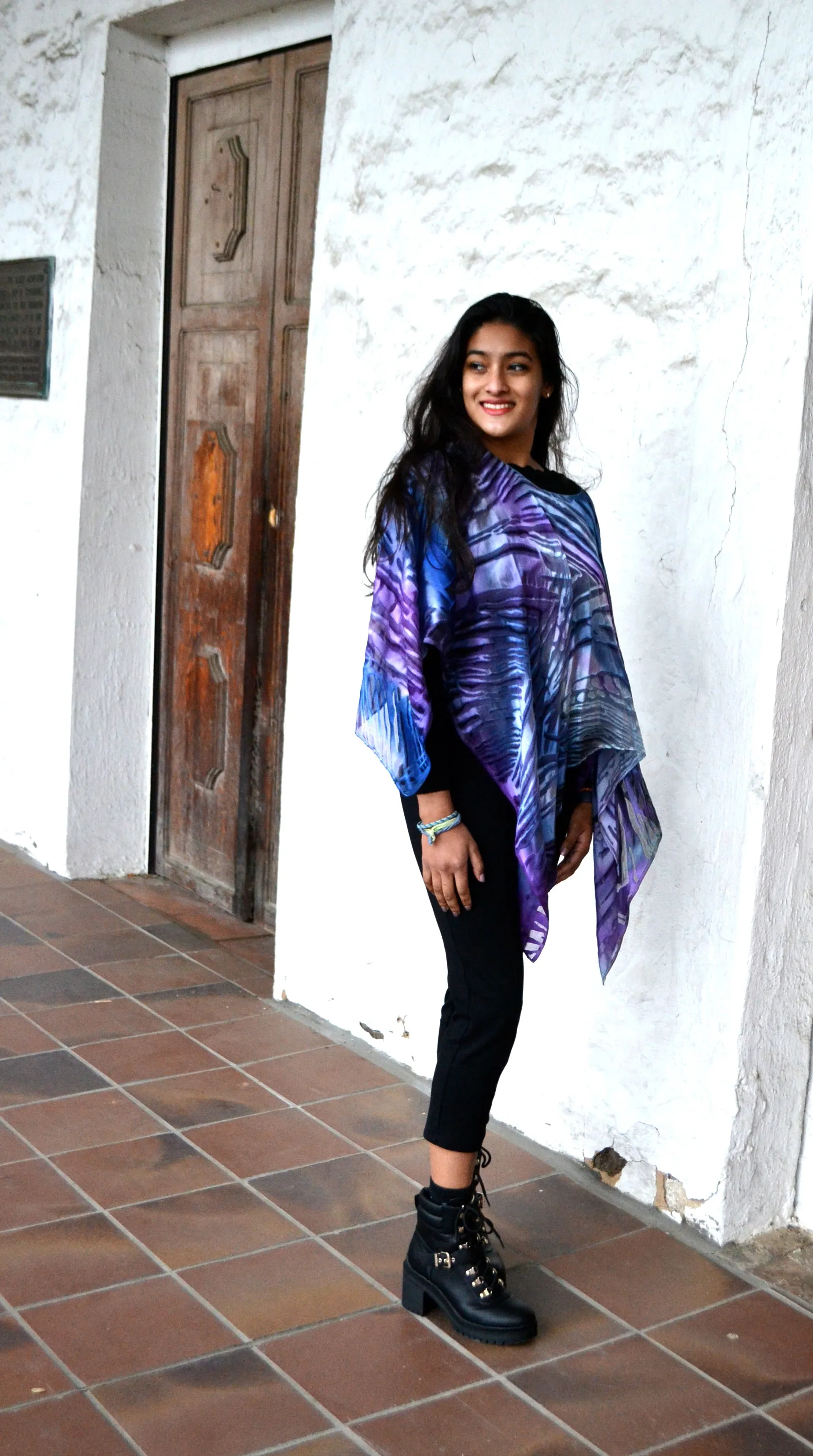 Spring Summer Devore Poncho