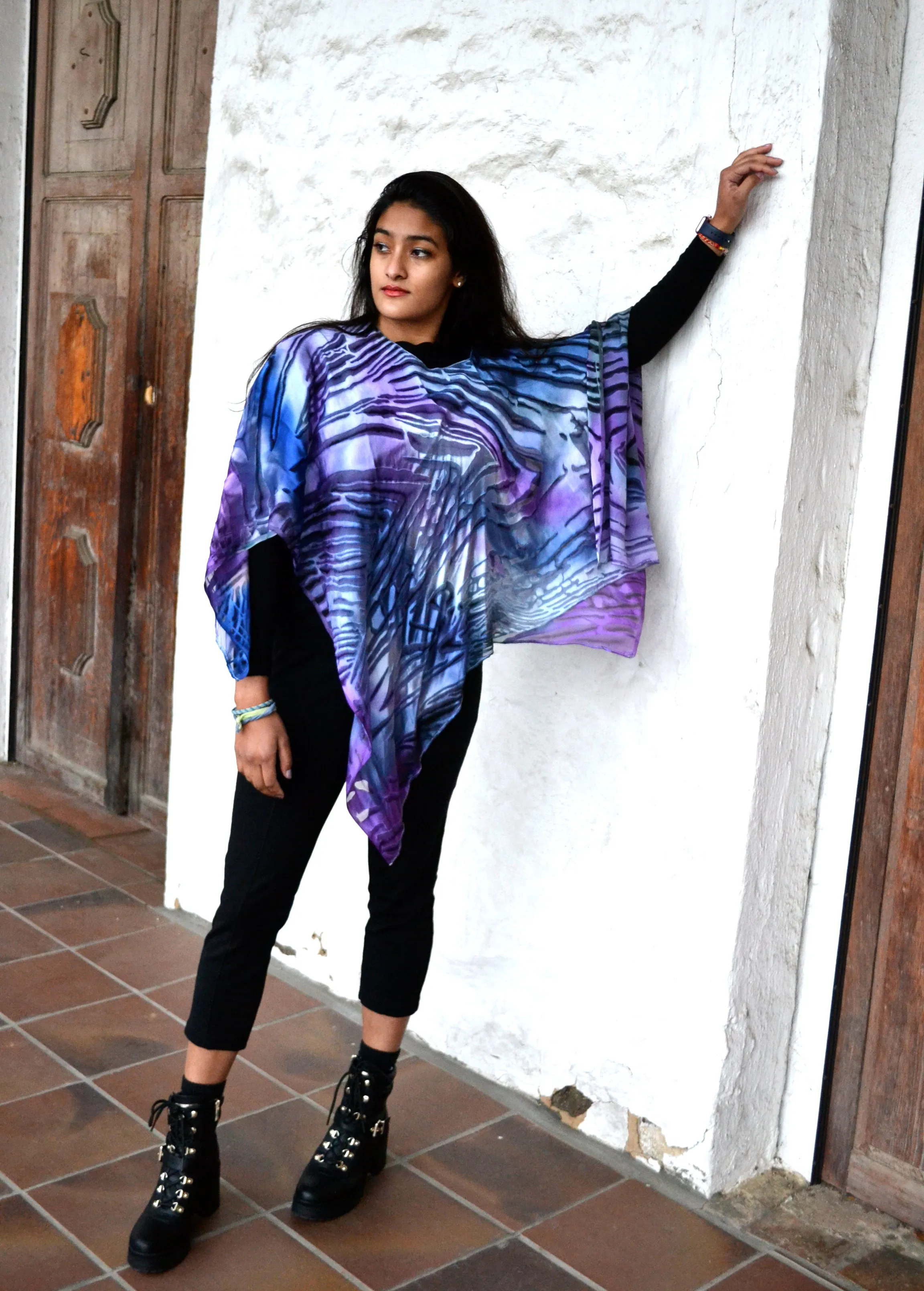 Spring Summer Devore Poncho