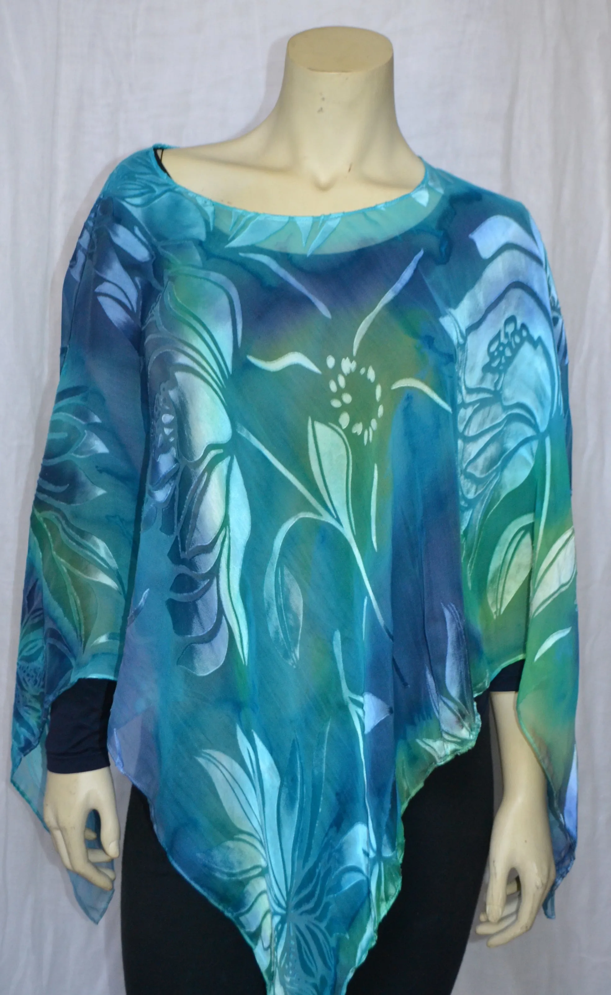 Spring Summer Devore Poncho