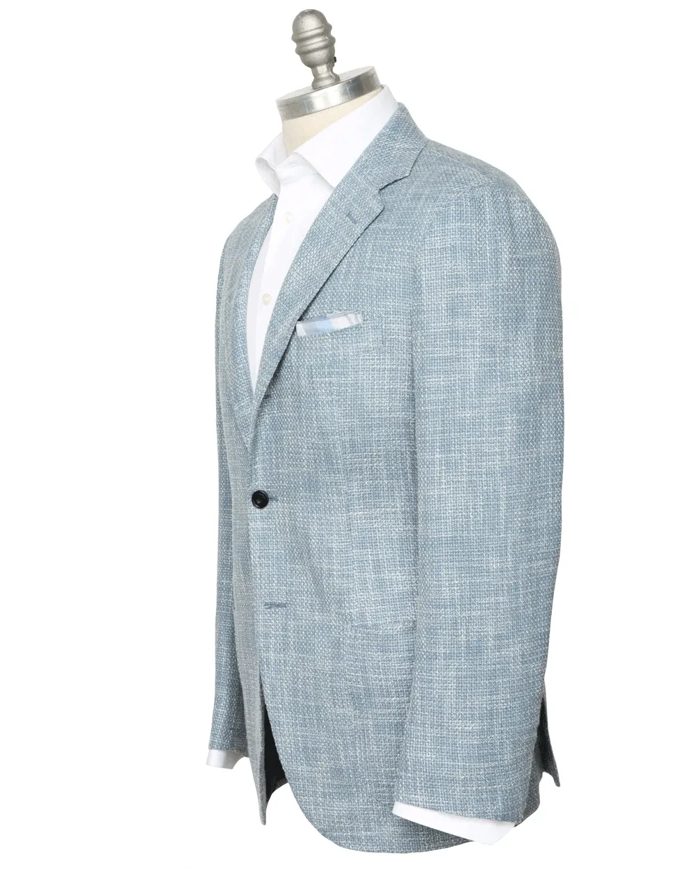 Steel Blue and White Sportcoat