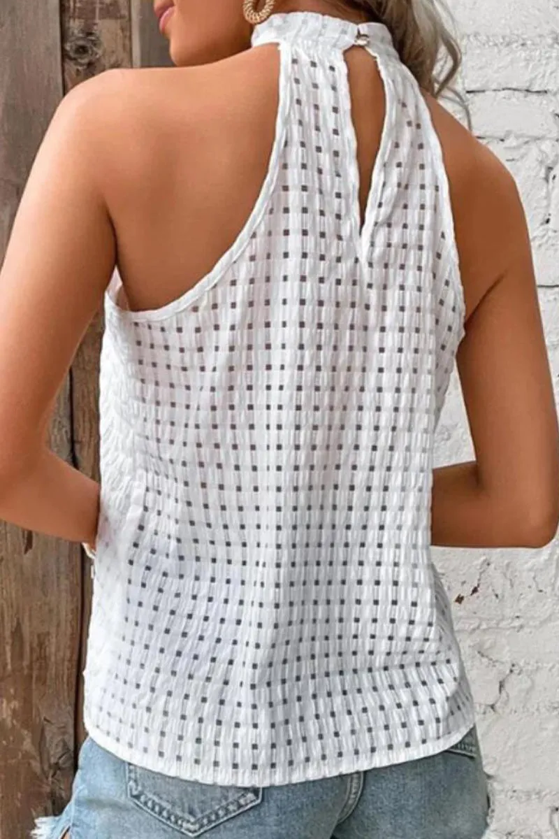 Sweet Simplicity Solid Jacquard Hollowed Out Buttons Half A Turtleneck Tops