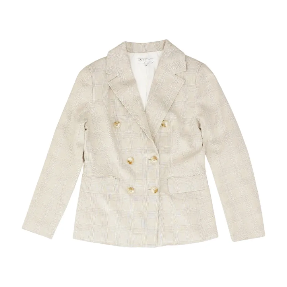 Tan Plaid Blazer