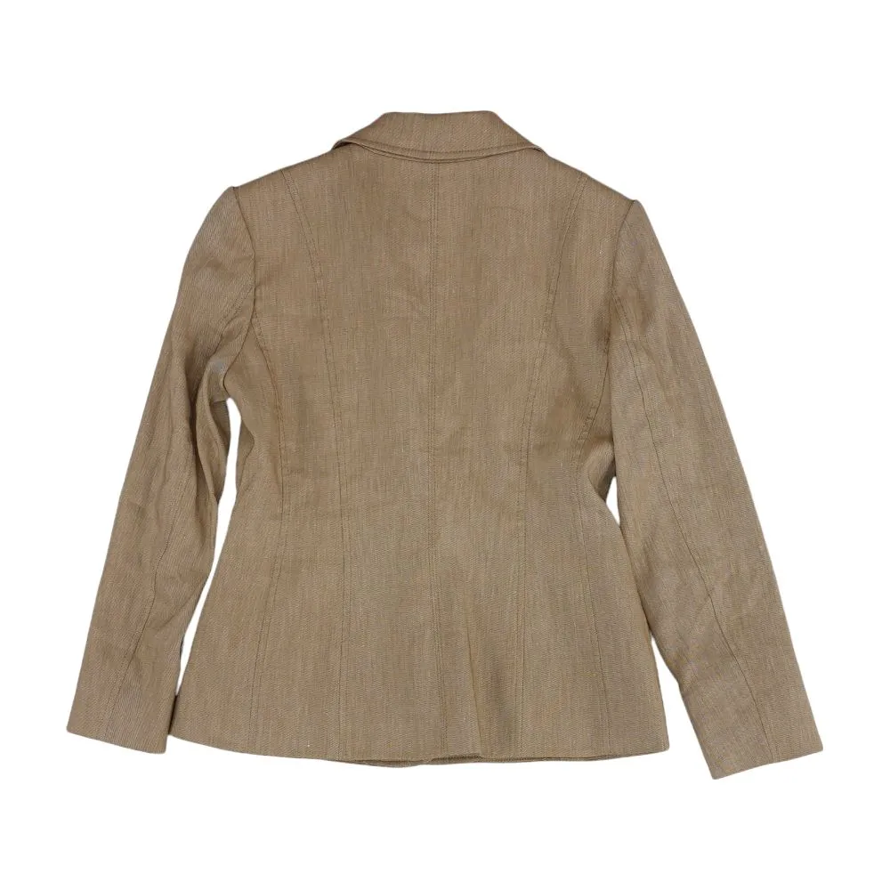 Tan Solid Blazer