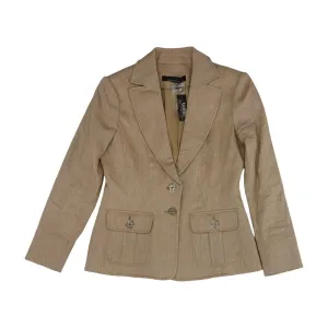 Tan Solid Blazer