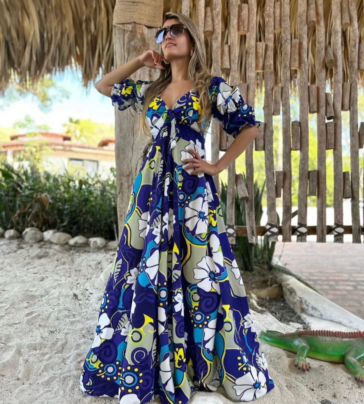 Tropical Long Dress