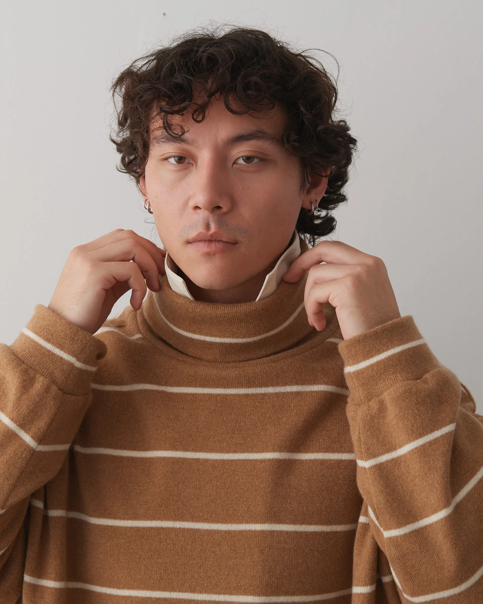 Turtleneck, Cashmere Stripe